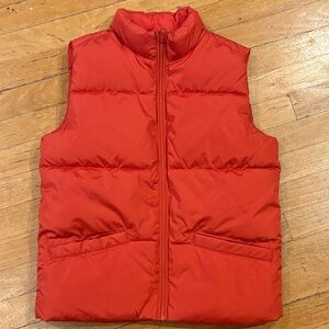 Kids orange puffer Vest